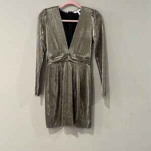 BCBG mini silver dress excellent condition